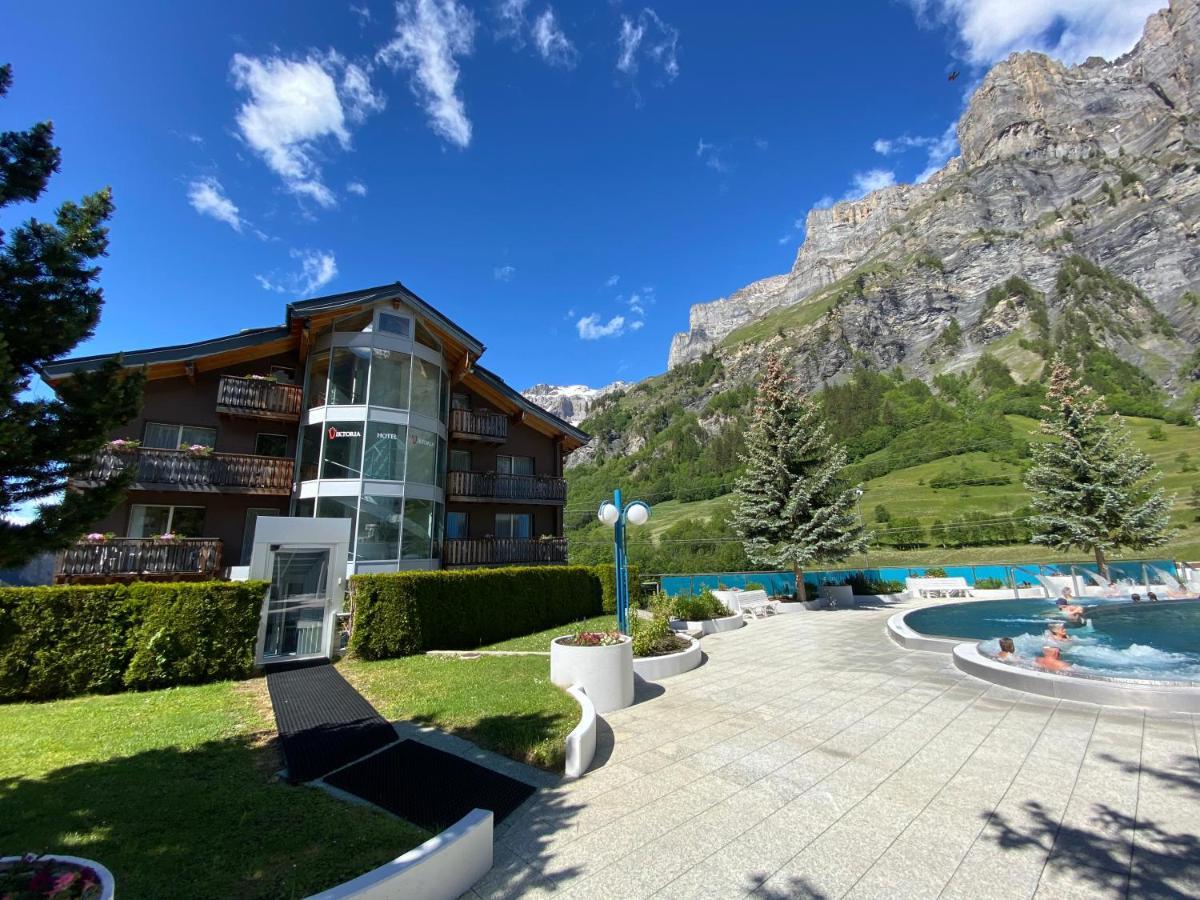 Hotel Viktoria-Leukerbad-Therme Exterior foto