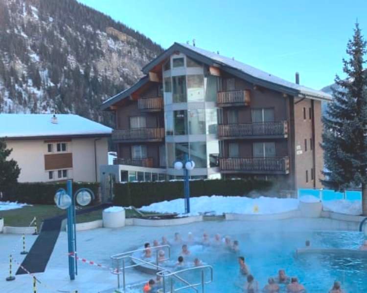 Hotel Viktoria-Leukerbad-Therme Exterior foto