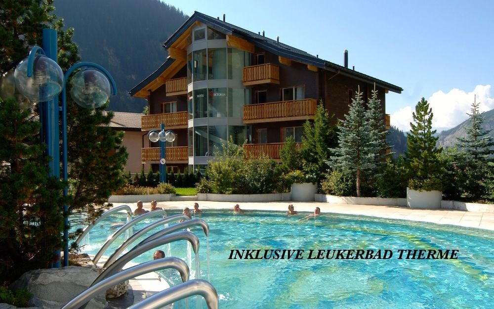Hotel Viktoria-Leukerbad-Therme Exterior foto