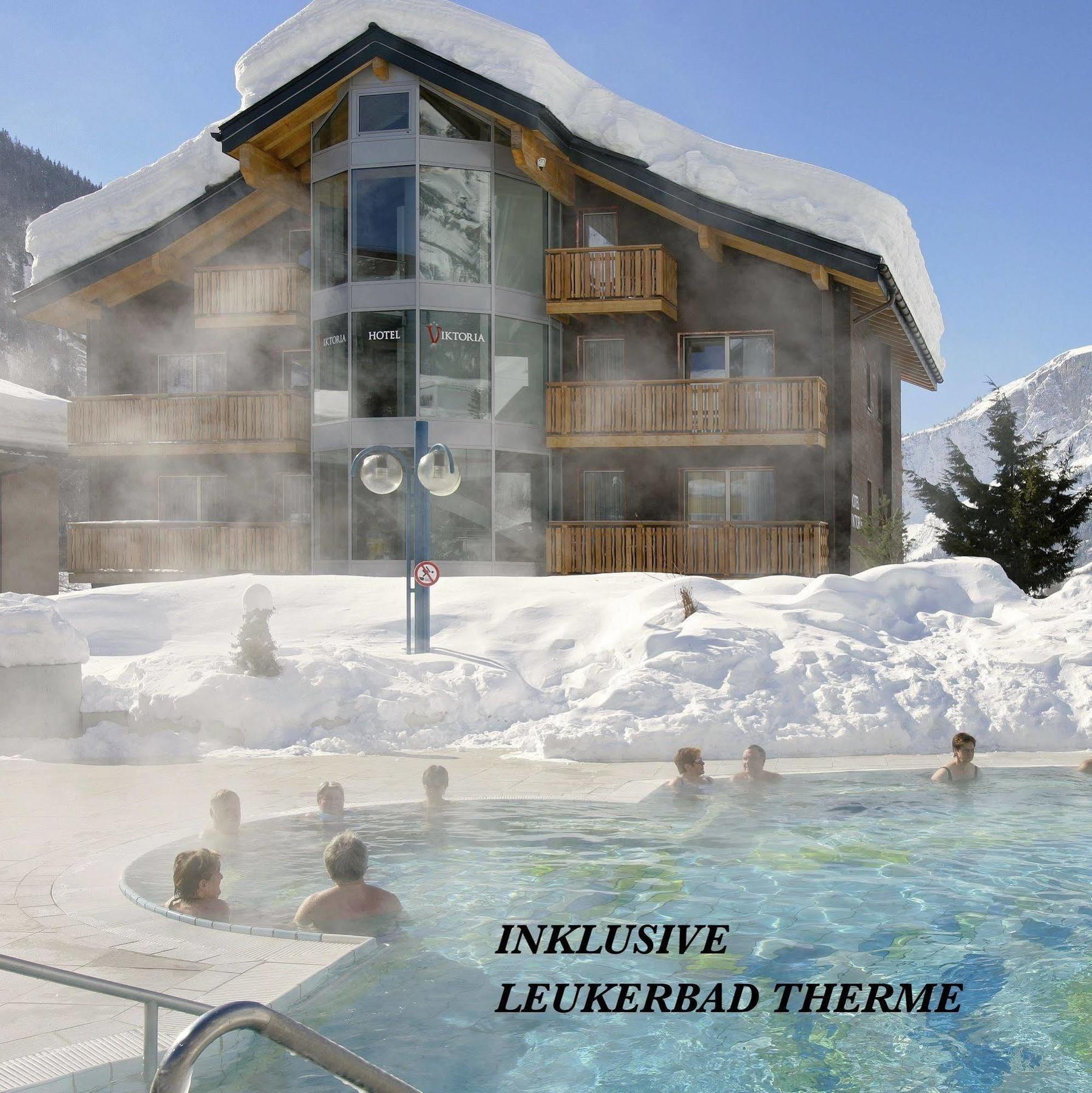 Hotel Viktoria-Leukerbad-Therme Exterior foto