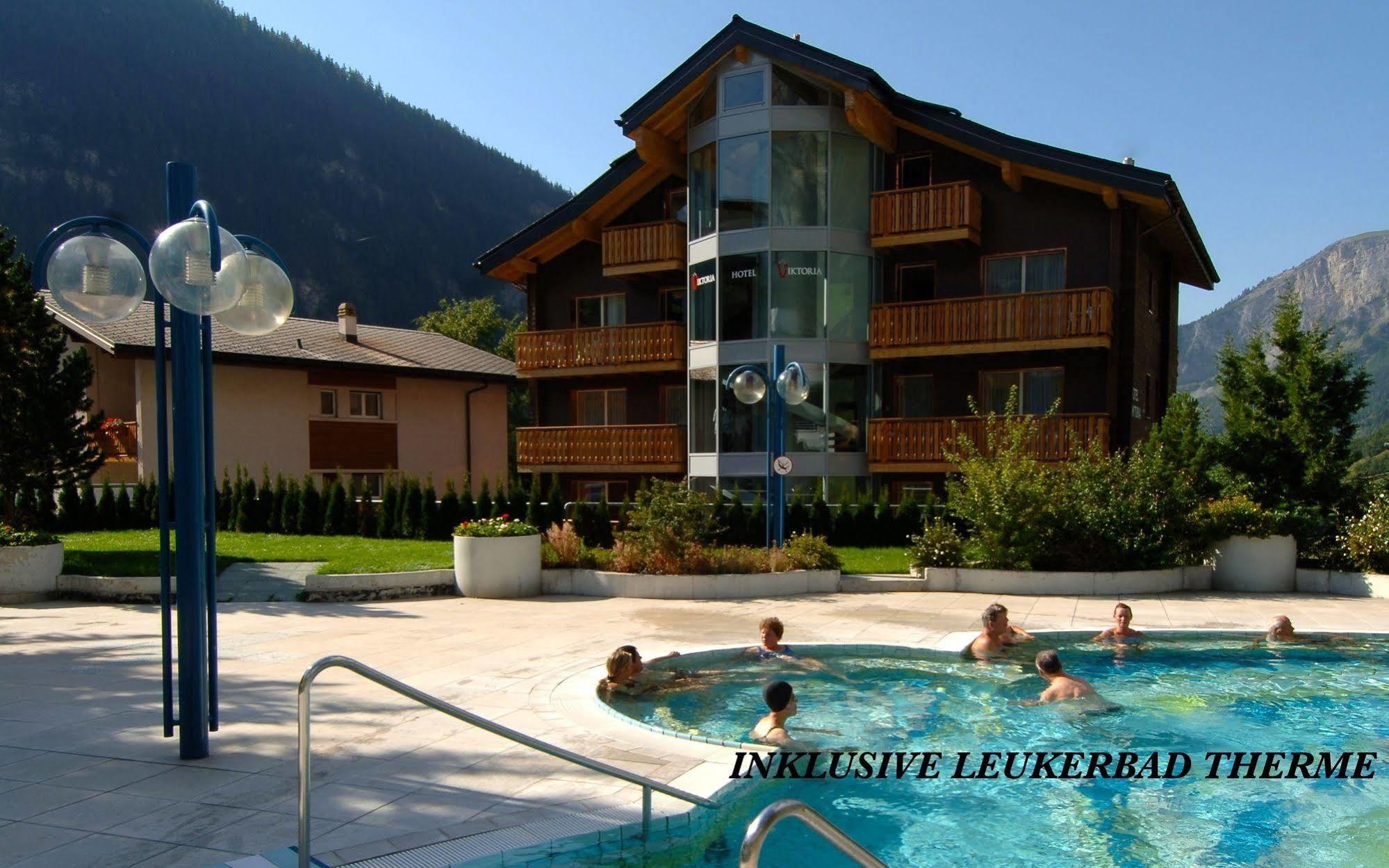 Hotel Viktoria-Leukerbad-Therme Exterior foto