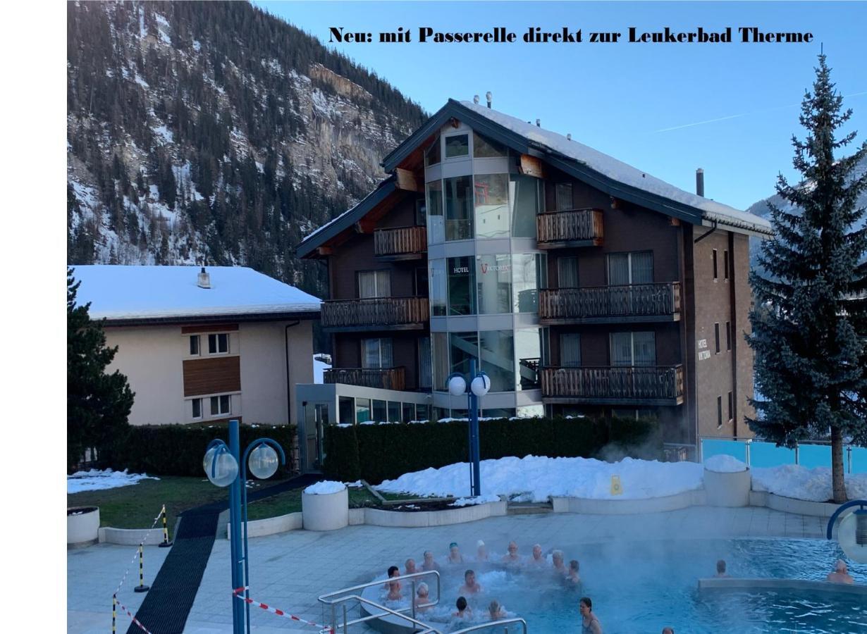 Hotel Viktoria-Leukerbad-Therme Exterior foto